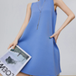 Back Ribbon Sleeveless Mini Dress FER0306