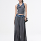 Paid Halter Neck Tank Top / Wide Pants WEO0053