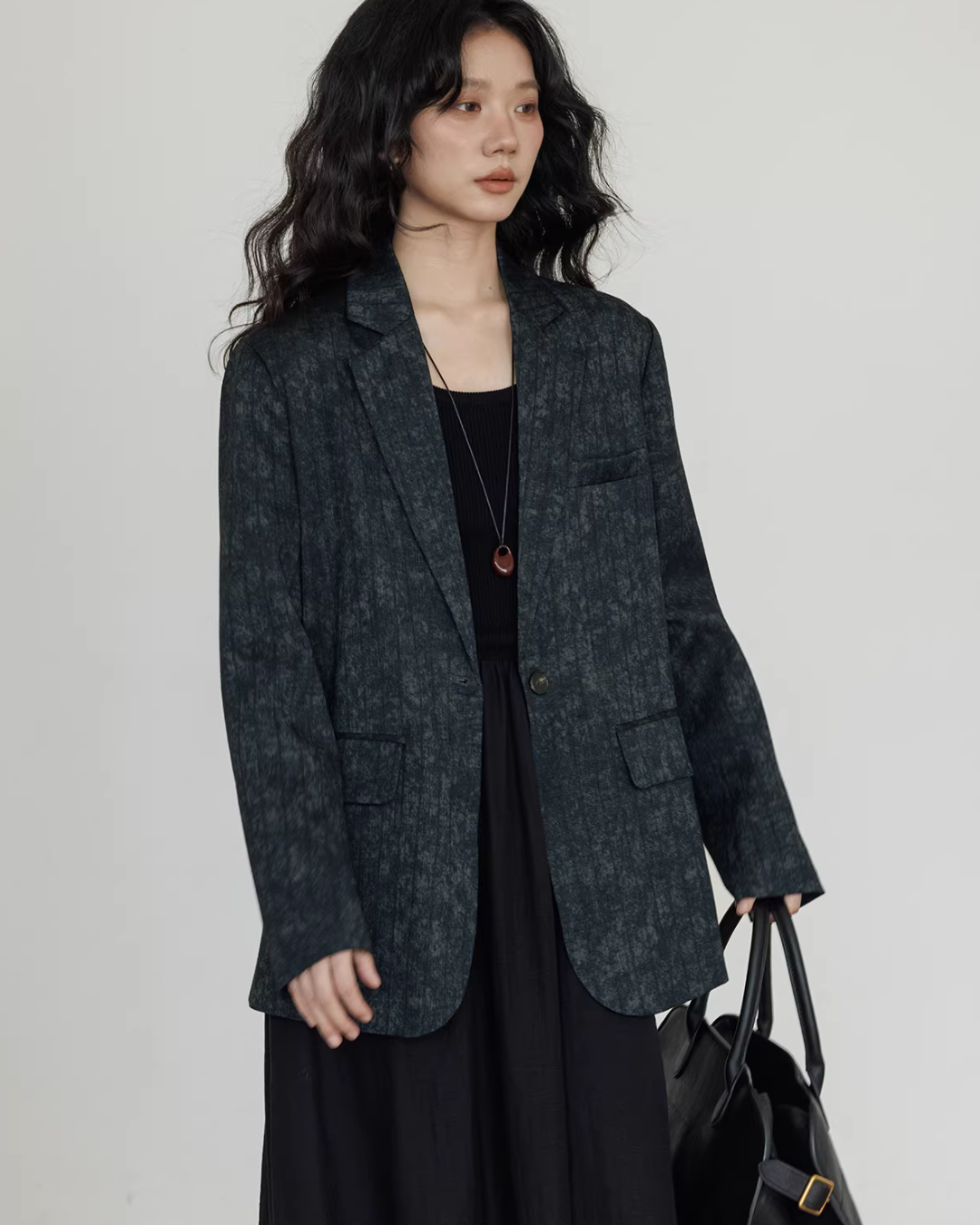 Linen Oversized Casual Jacket/Wide Pants VAS0181