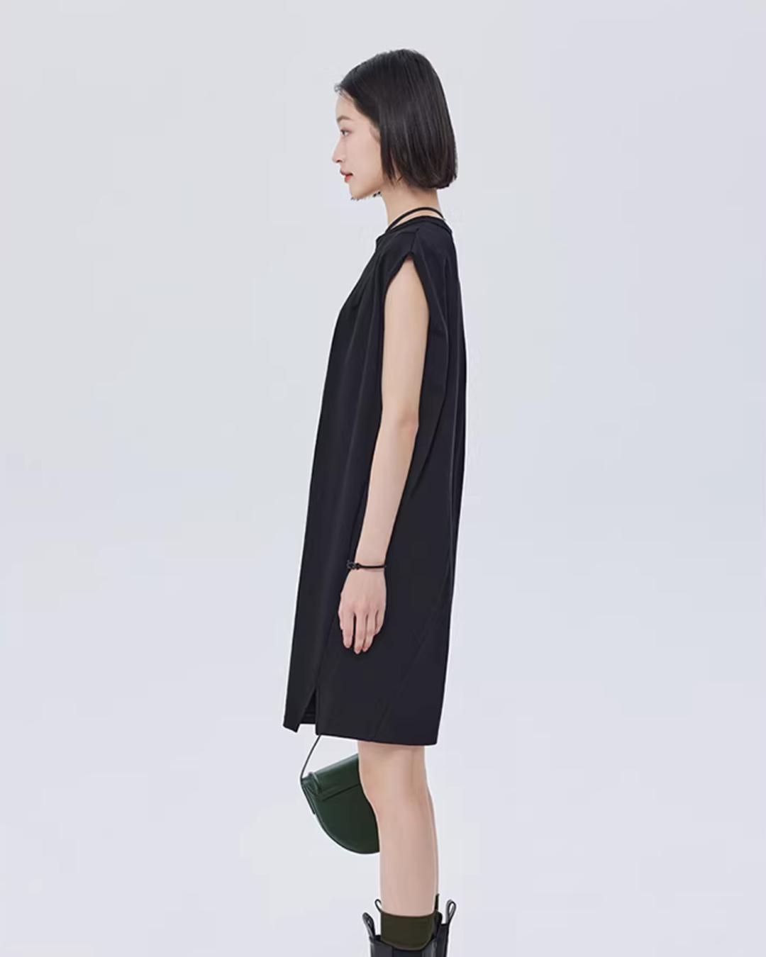 Sleeveless Box Silhouette Dress SHN0034