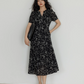 V-Neck Small Floral Dress VAS0078