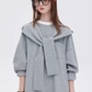 Hooded Long-Sleeve Sweatshirt Dress SHN0007
