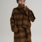 Plaid Long Wool Coat SRS0390