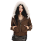 Fur Hood Suede Jacket BGS0025