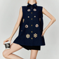 Flower Bijou Flare Silhouette Vest FER0340