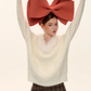 Fur Collar Cable Knit Top ASG0077