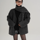 Scarf Mid-Length Wool Coat SRS0383