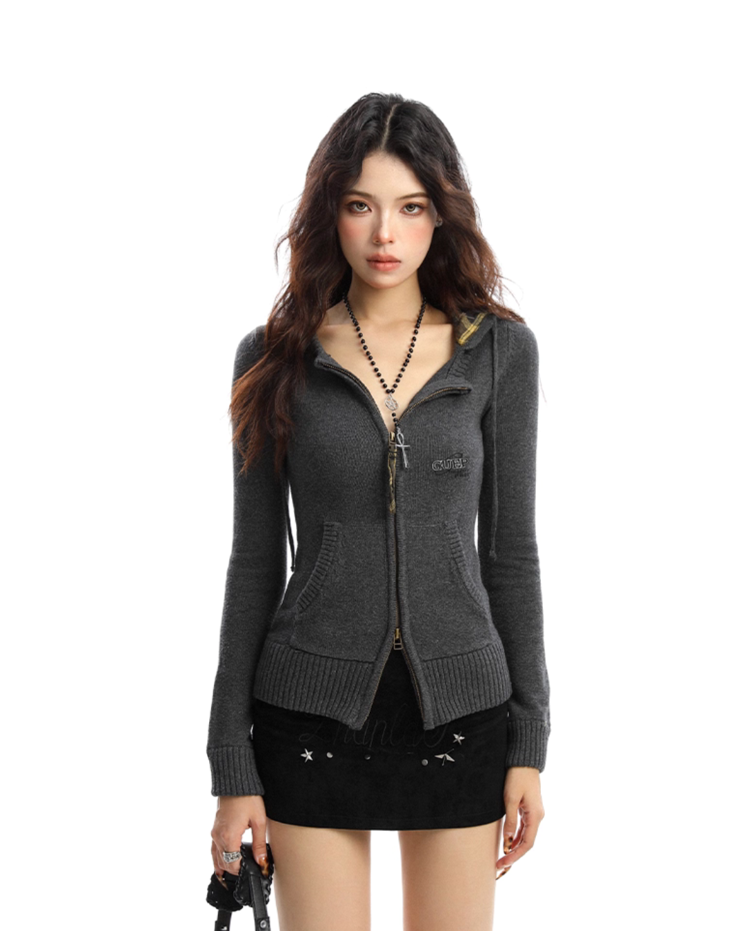 Double Zip Knit Top BGS0027