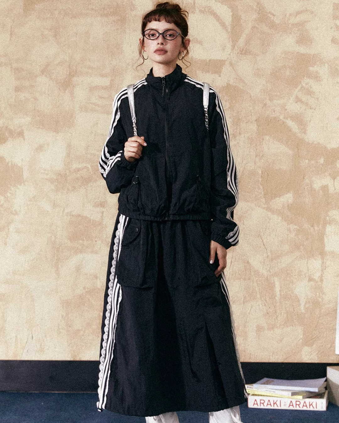 Girly Sideline Track Jacket / Long Skirt EZK0040