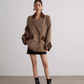 Luxury Suede Jacket / Tight Mini Dress SUY0012
