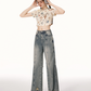 High Waist Wide Leg Denim IMO0061