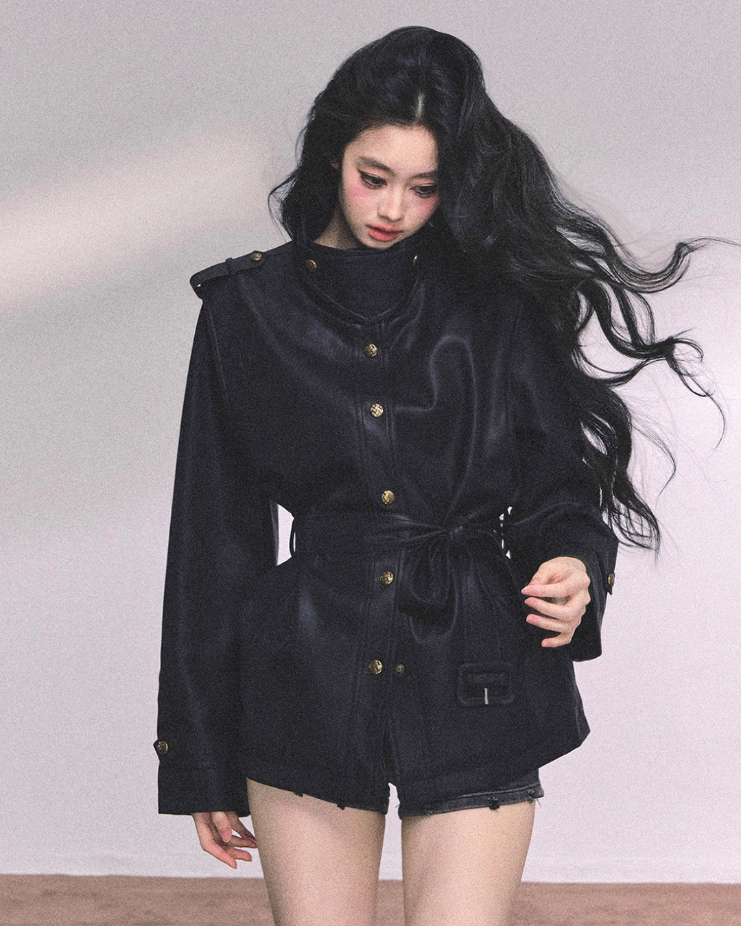 Retro Oversized Leather Jacket LAS0048