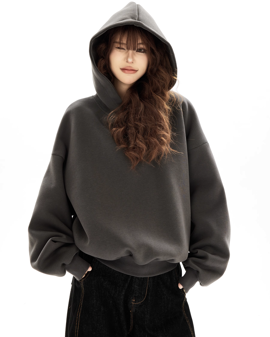 Basic Pullover Loose Hoodie HGX0031