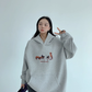 Dog Print Sweatshirt Hoodie YLS0977