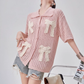 Ribbon Motif Knit Top FER0084