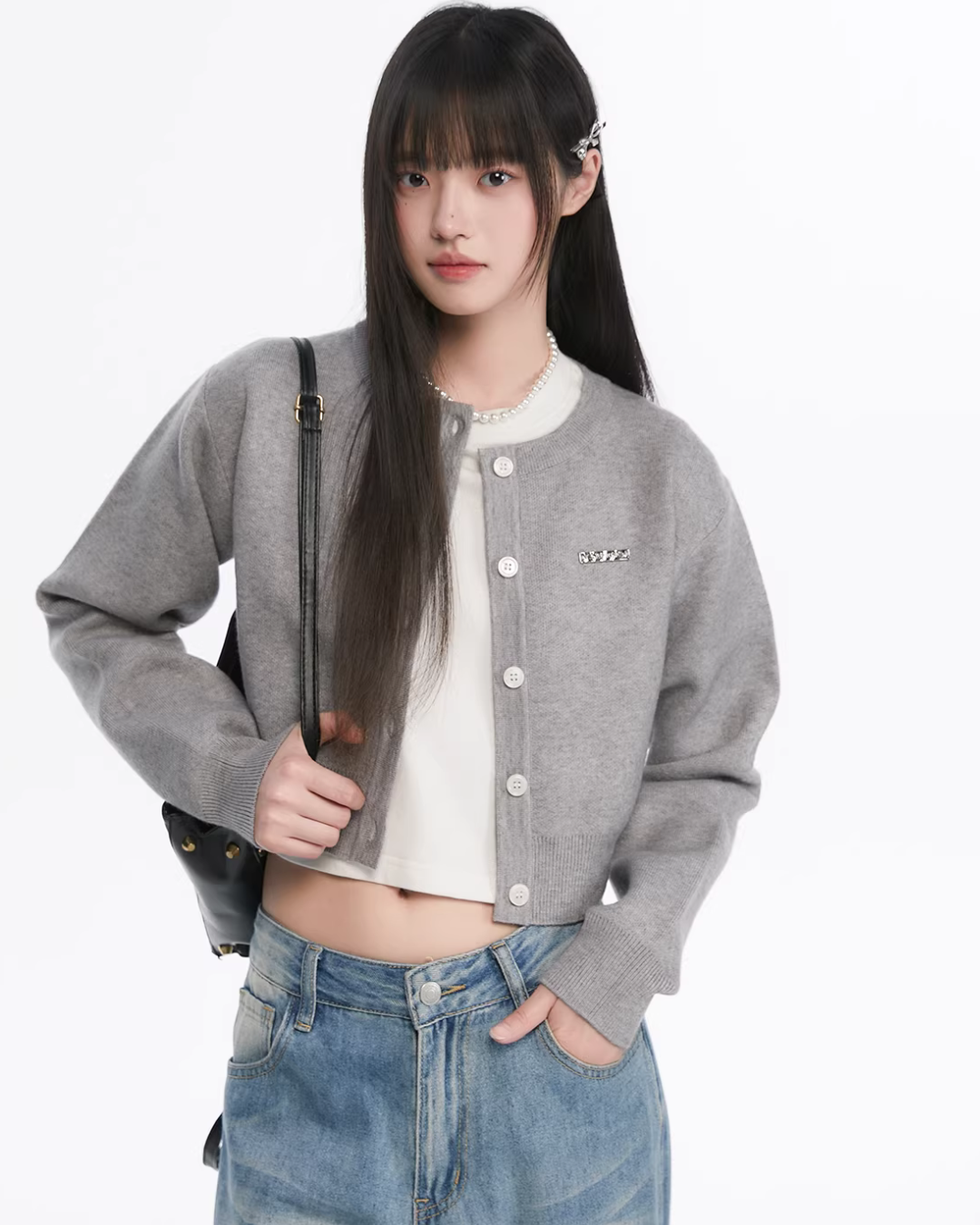 Soft Short Knit Cardigan KIP0007