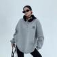 Bicolor Half Button Hoodie  YLS0688