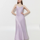 Satin Flare Strap Dress DPY0003