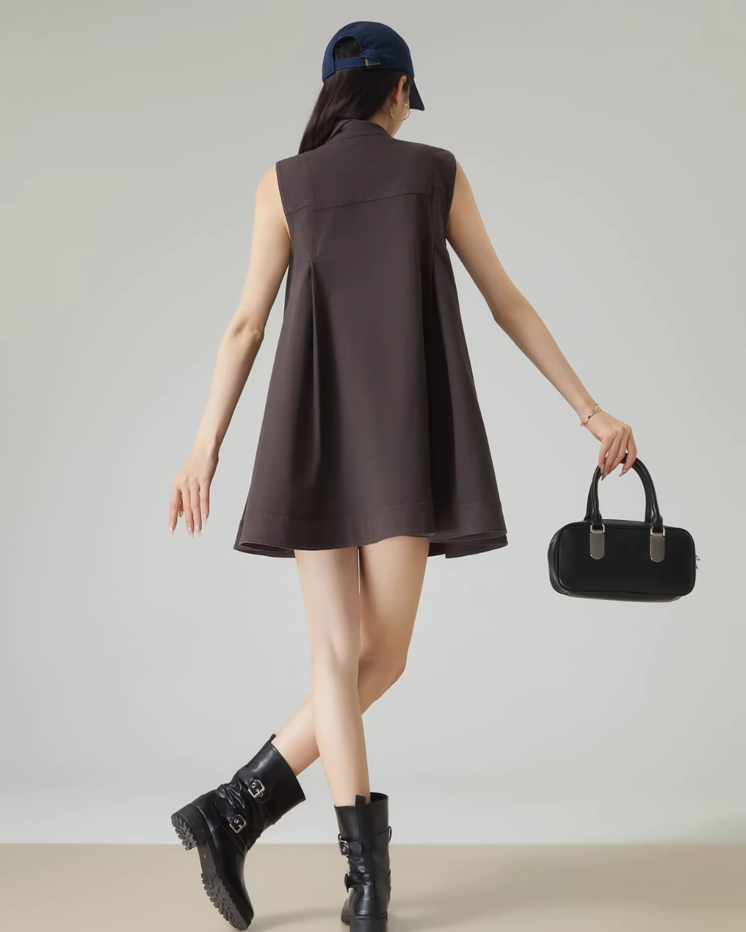 Asymmetric Design Sleeveless Dress FER0090