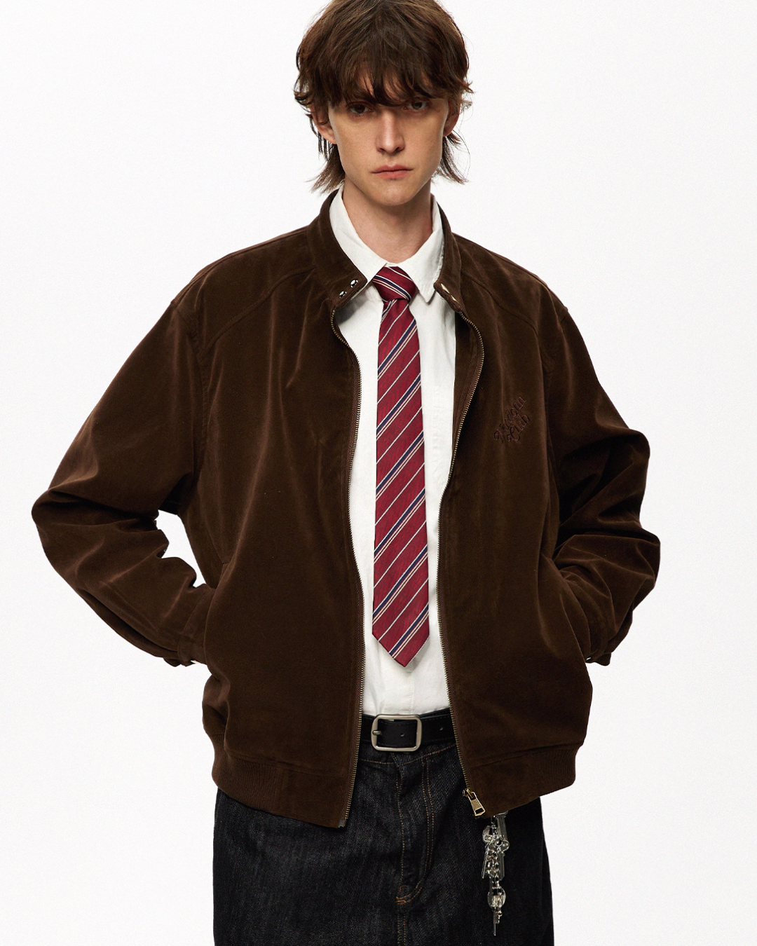 Retro Suede Simple Jacket NDC0011