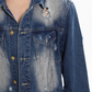 Vintage Denim Jacket & Wide Damaged Denim Pants CCS0005