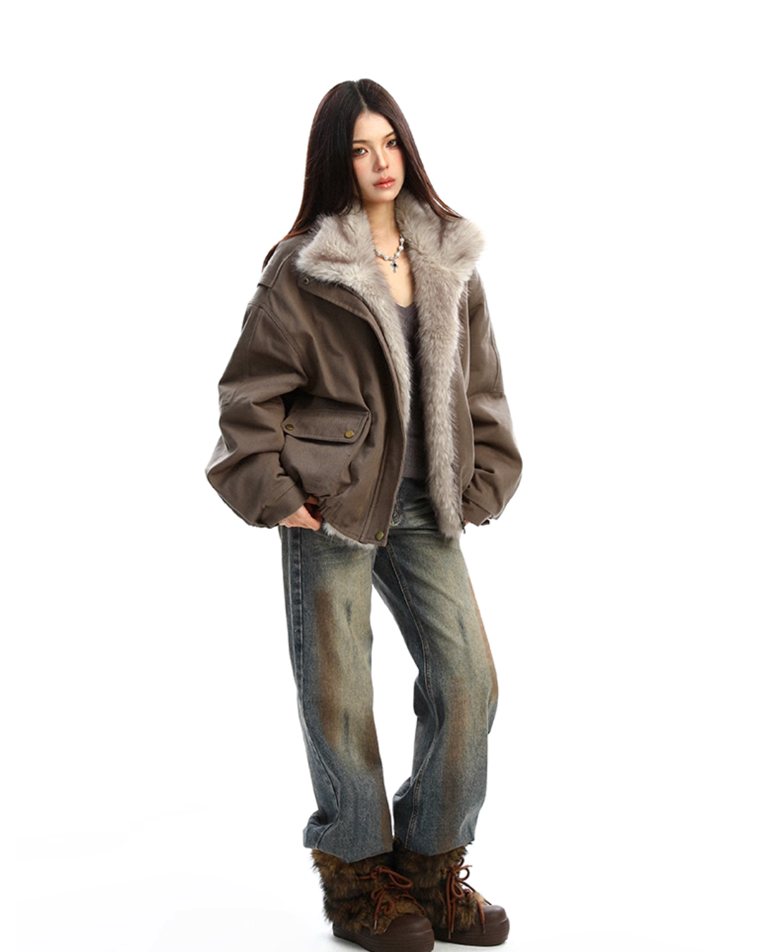 2way Faux Fur Blouson BGS0031