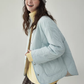 Wave Quilting Collarless Jacket AMU0045
