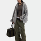 Waffle Knit Hoodie Zip-up Jacket ZTS0016