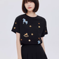 Embroidered Short-Sleeve T-Shirt SHN0004