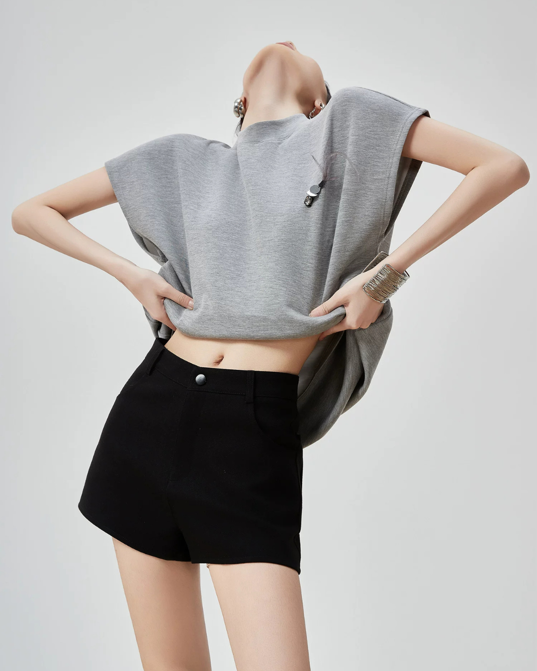 Mock Neck T-Shirt Dress FER0141