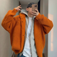 Loose-Gauge Hooded Rib Knit Cardigan DAZ0011