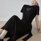 Heart Bijou Sleeve Lace Long Dress FER0162