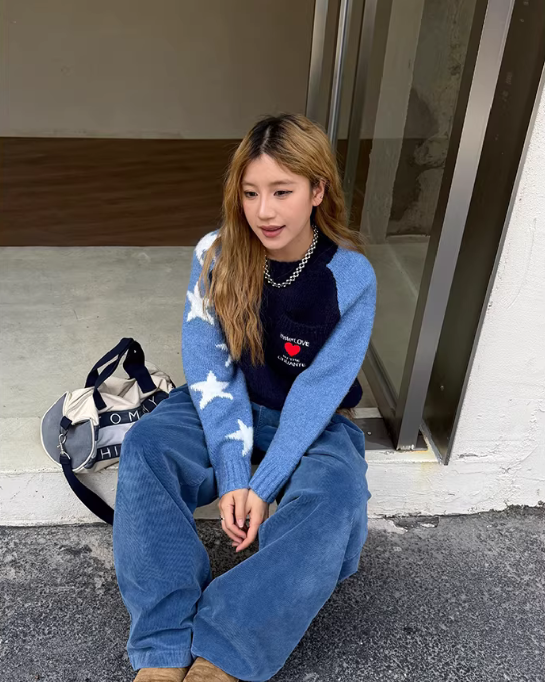 Pullover Raglan Sweater Knit CYE0091