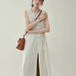 Natural Sleeveless Dress AMU0040