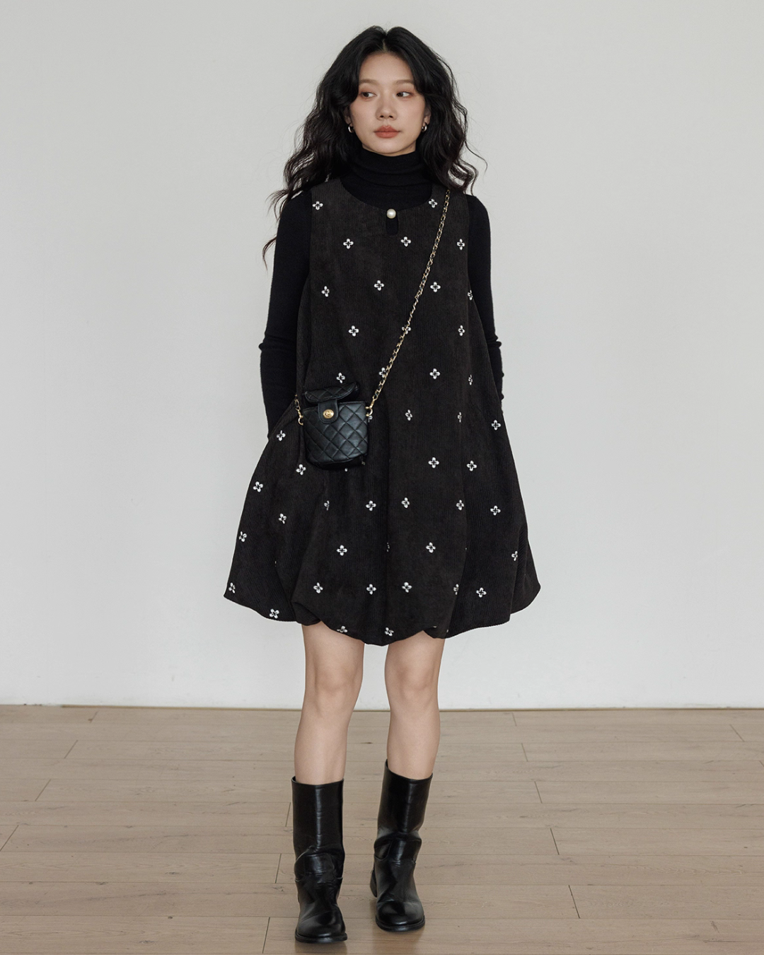 Round Neck Vest Dress VAS0171