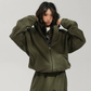 Fleece-Lined Zip-Up Hoodie / Wide Pants ACS0385