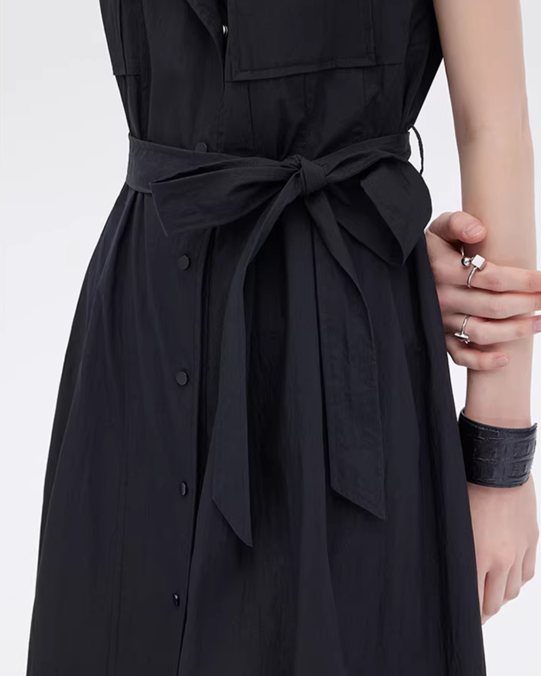 Trench Coat-Style Shirt Dress SHN0055