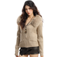 Faux Fur Zip Knit Top BGS0042