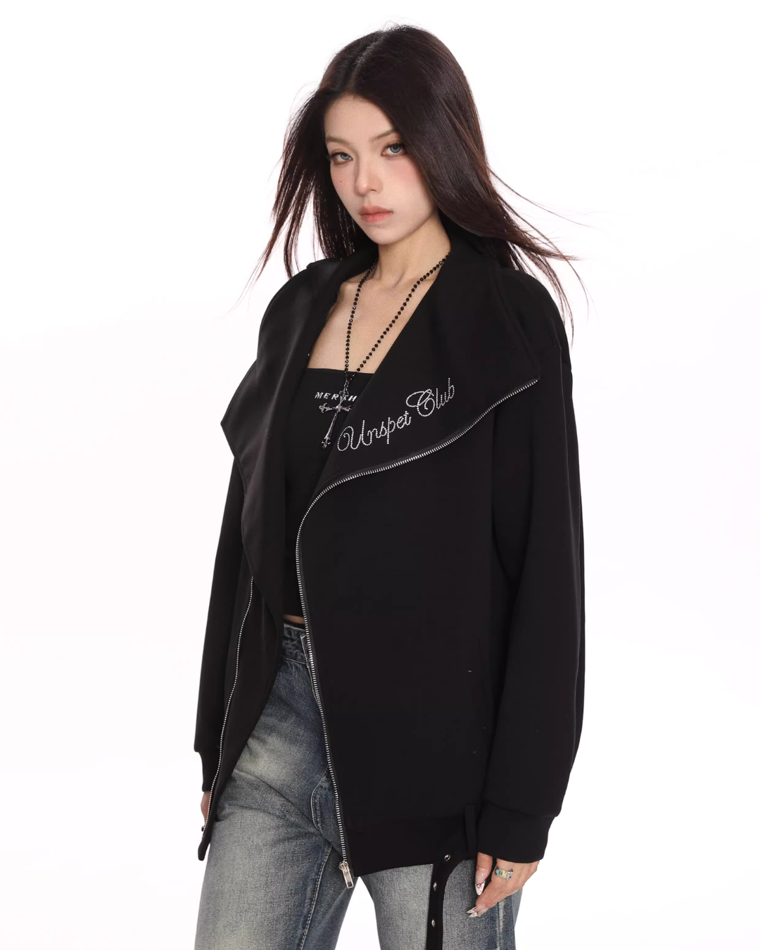 Big Collar Zip Jacket BGS0020