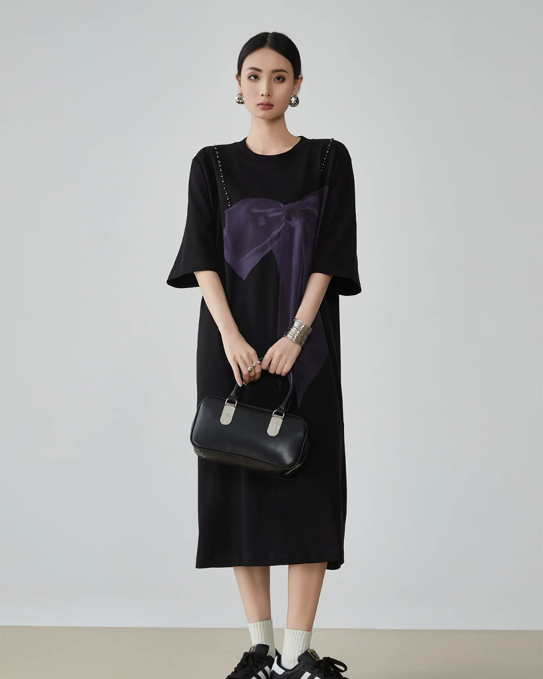 Big Ribbon T-Shirt Dress FER0142