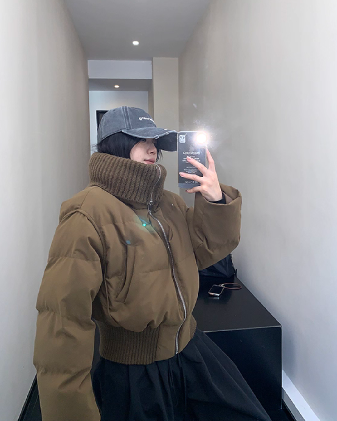 Boa Collar Down Jacket YLS0986