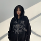 Floral Embroidery Hood Jacket YLS0934