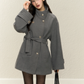 Stand Collar Gold Button Coat ELS0018