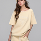 One Shoulder Sweat Top / Sweat Mini Skirt ASG0044