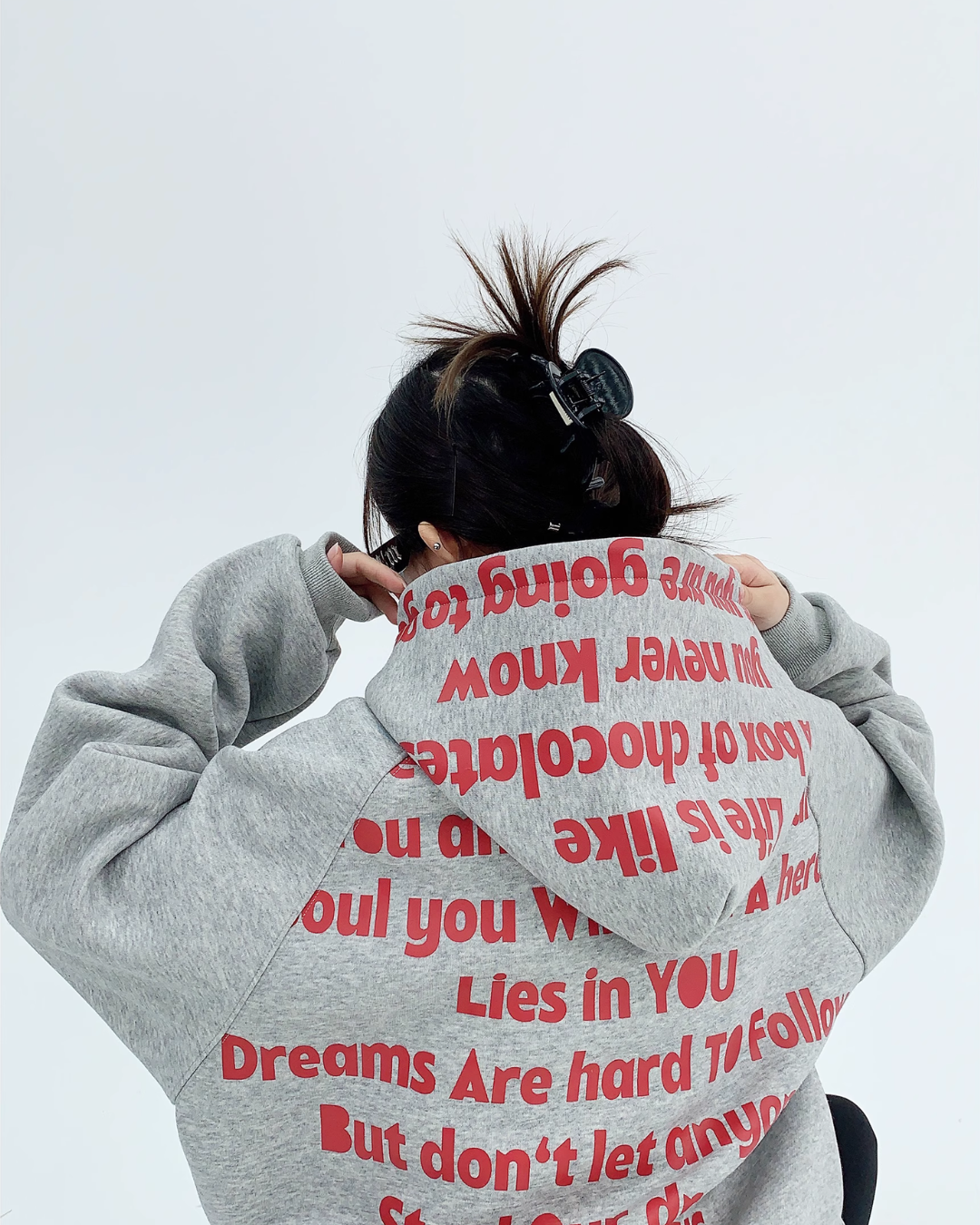 Back Logo Big Silhouette Hoodie YLS0392