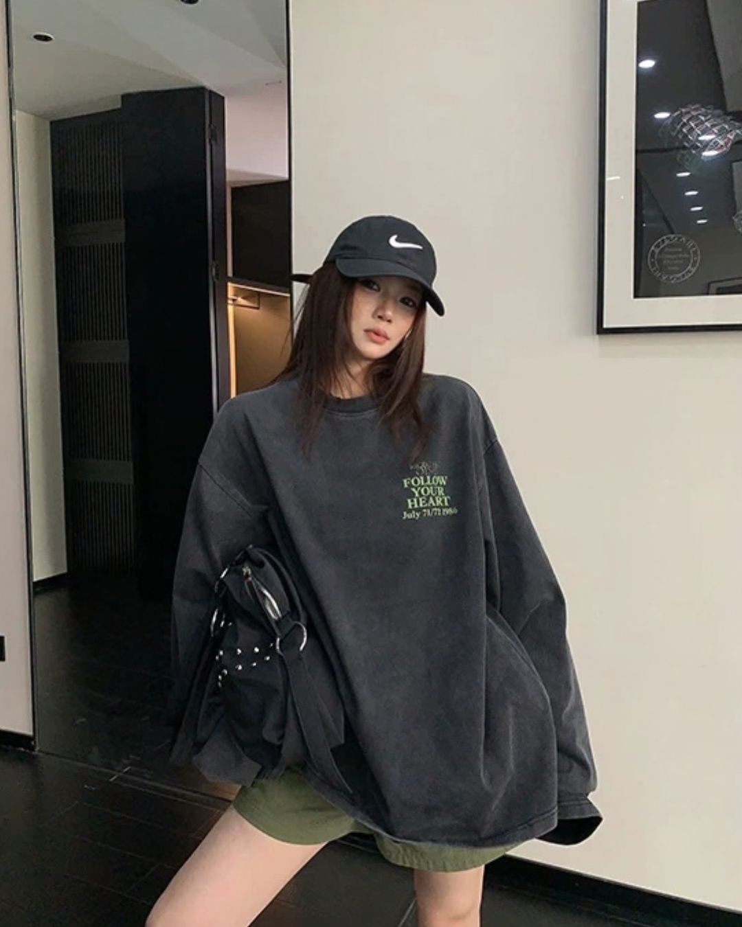 Vintage Back Logo Long Sleeve Top YLS1037