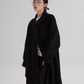 Tie Collar Long Coat SRS0384