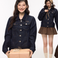 Retro Denim Jacket/Denim Wide Pants/Tiered Skirt ELS0006