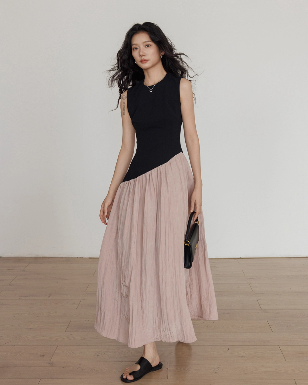 Fake Layered Long Dress VAS0126