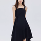 Square Neck Asymmetry Dress SHN0045